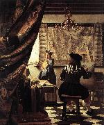 Jan Vermeer The Art of Painting oil painting on canvas